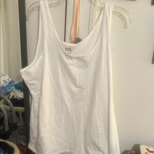 SO Women's Classic White Tank Top